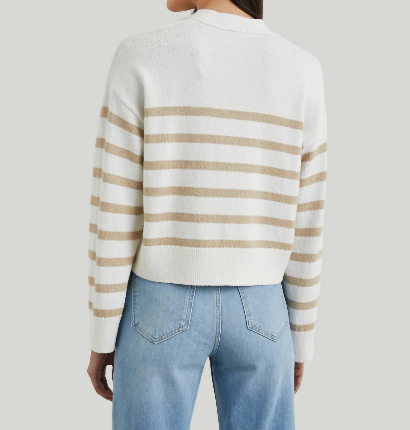Rails - Geneva Striped Cotton-blend Cardigan
