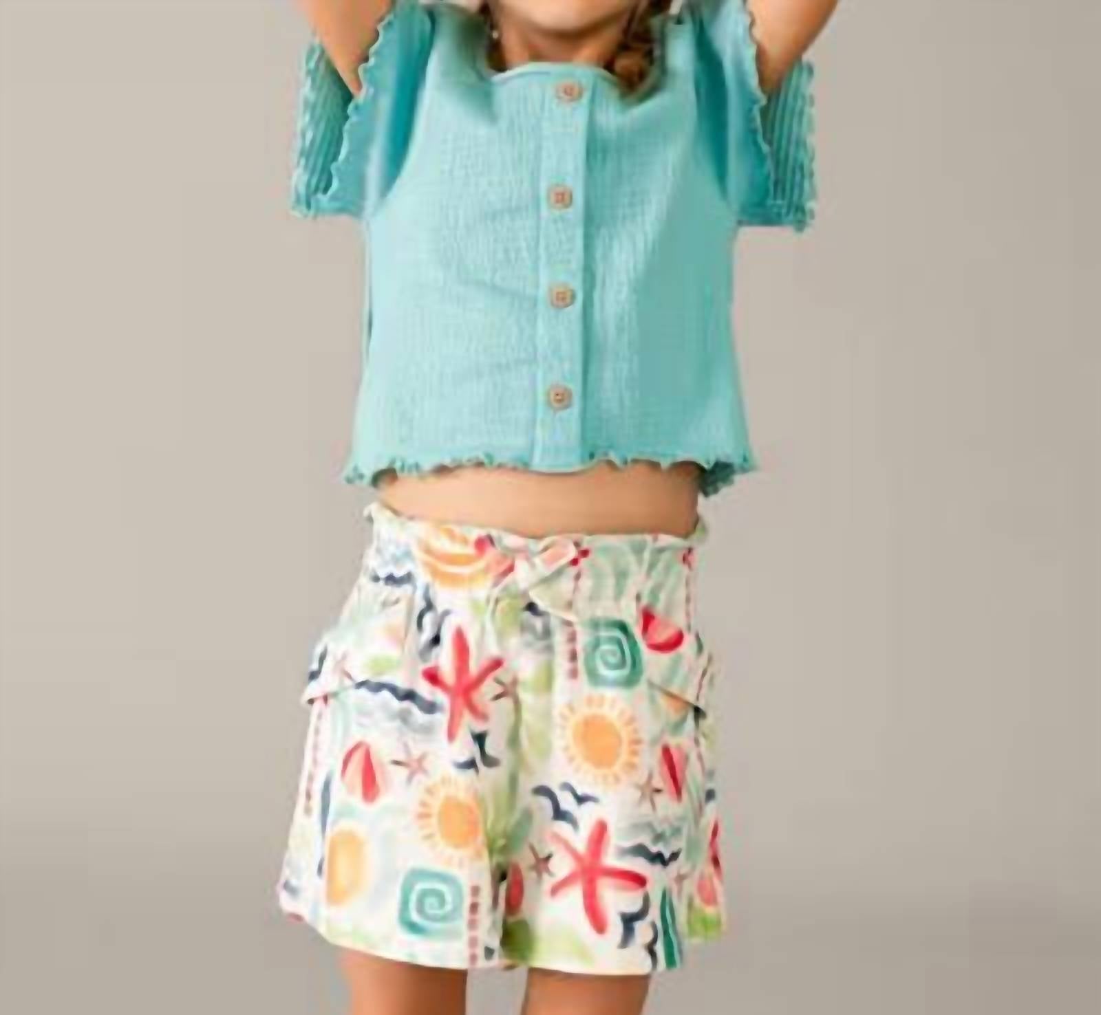 Mayoral - Bow Patterned Shorts
