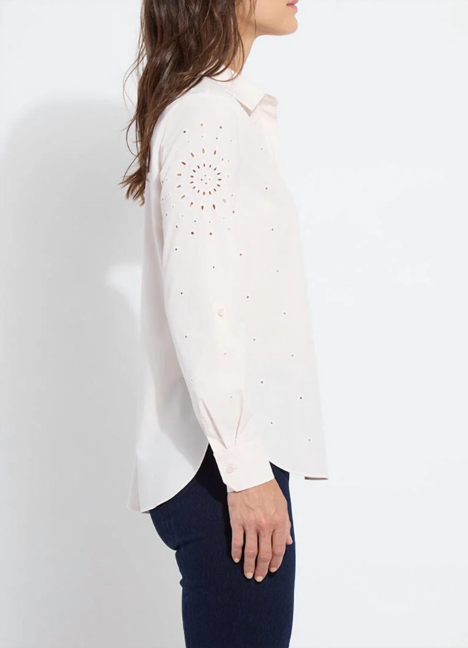Lysse - Zelie Eyelet Embroidered Shirt