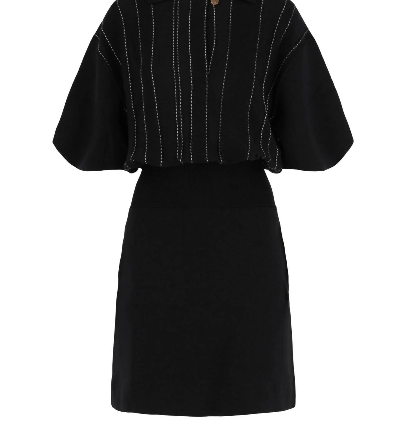 Salvatore Ferragamo - Women's Contrast Stitch Knit Dress