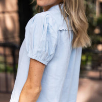 Sail To Sable - Scalloped Button Down Top