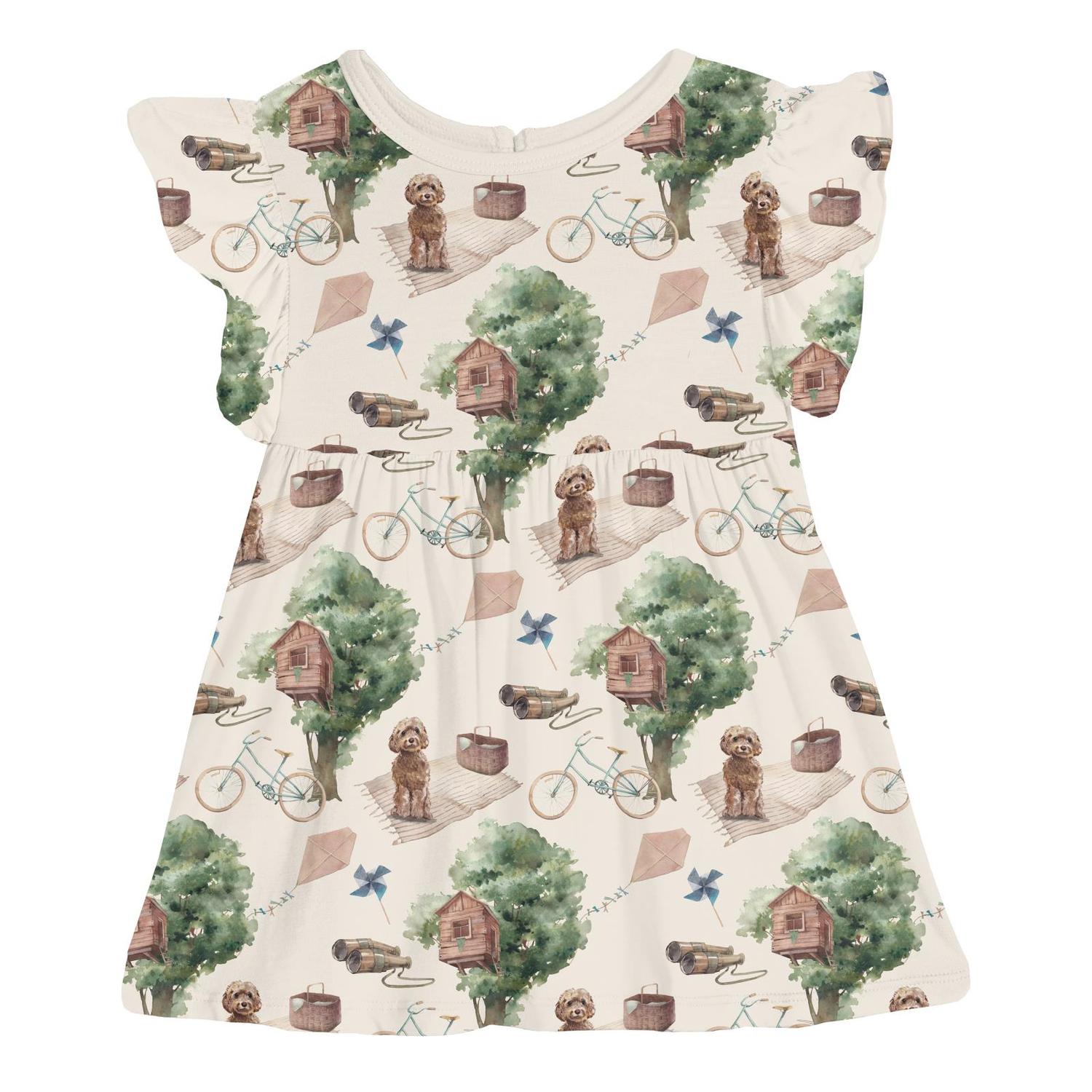 Kickee - Kid's Short Sleeve Lola Swing Dress