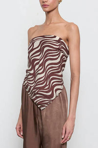 Enza Costa - Strapless Scarf Top