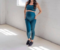 Senita Athletics Lux Maternity Leggings in blue - women's pants