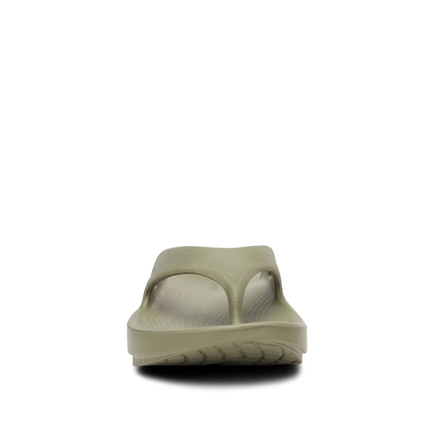 OOFOS Unisex Original Thong Flip Flop in forest green - women's shoe - view 4