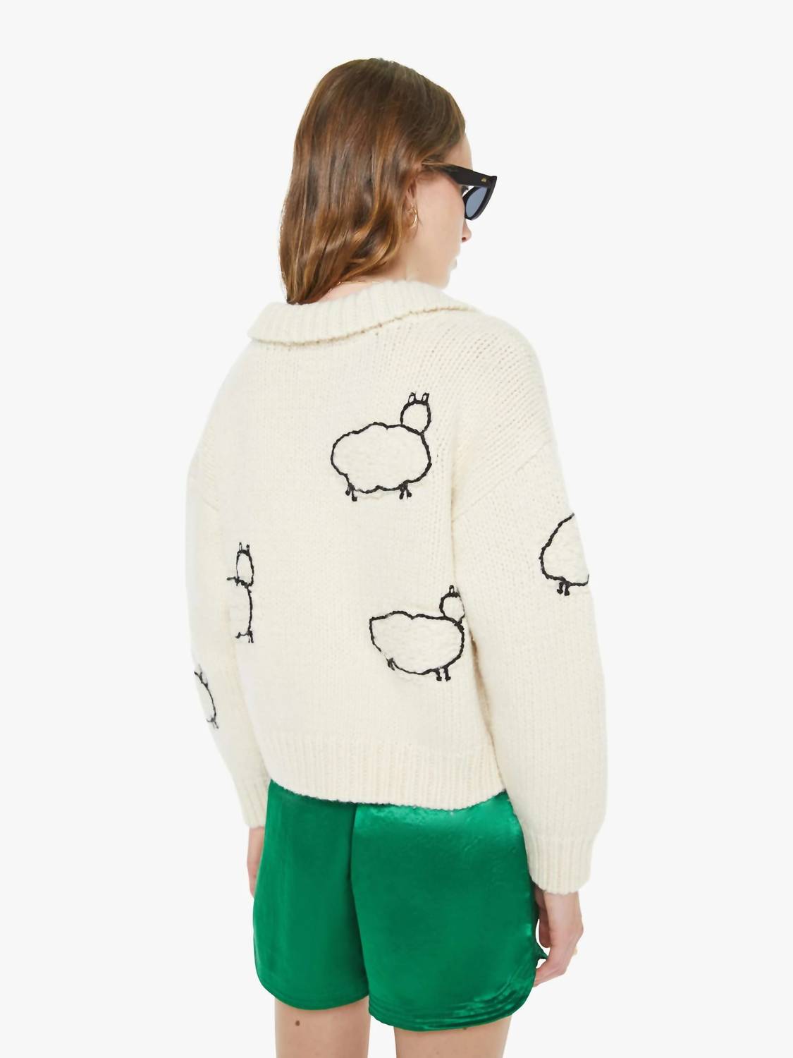 Mother - Crop Raquette Cardigan