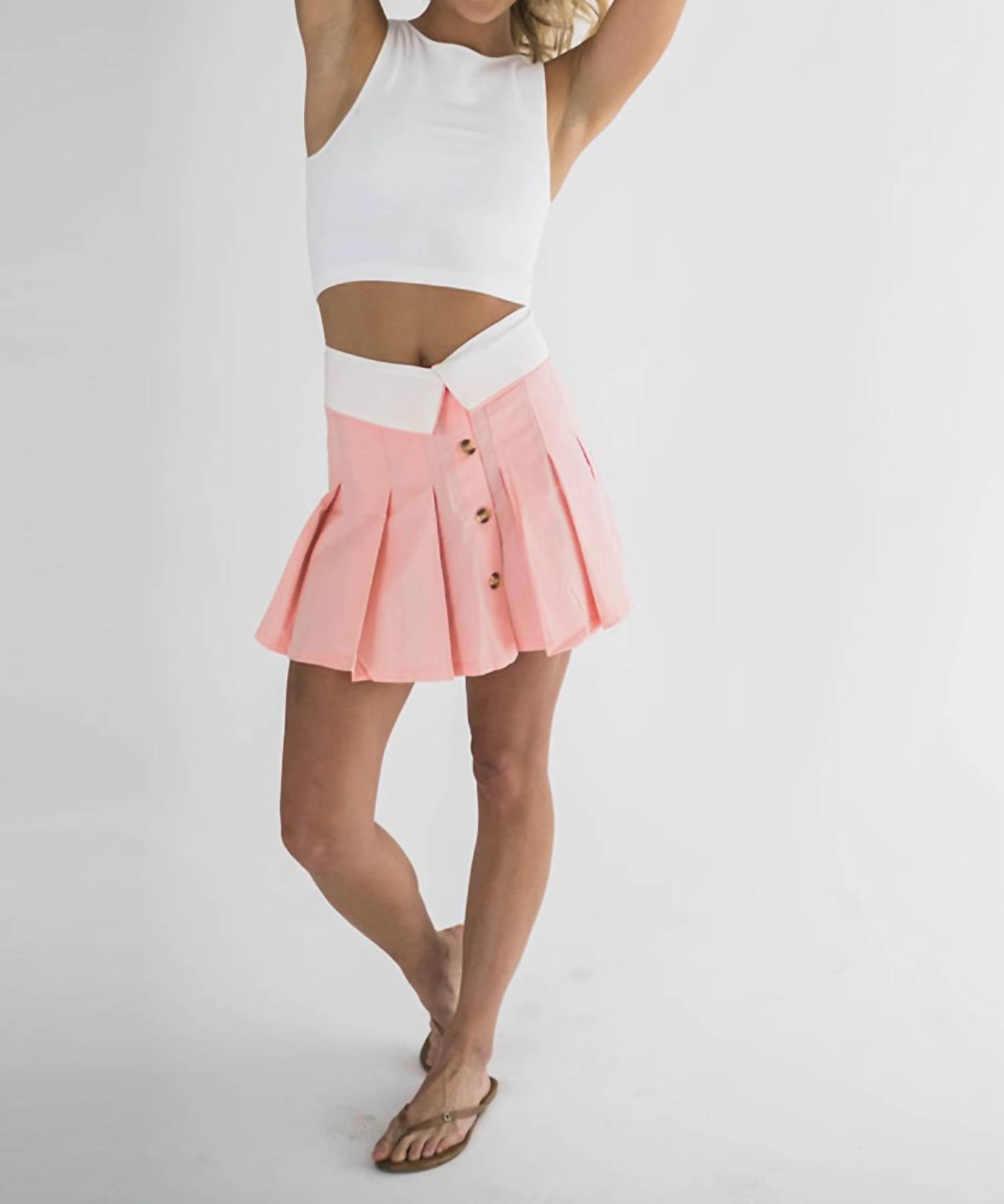 Falcon Park - Arina Pleated Mini Skirt
