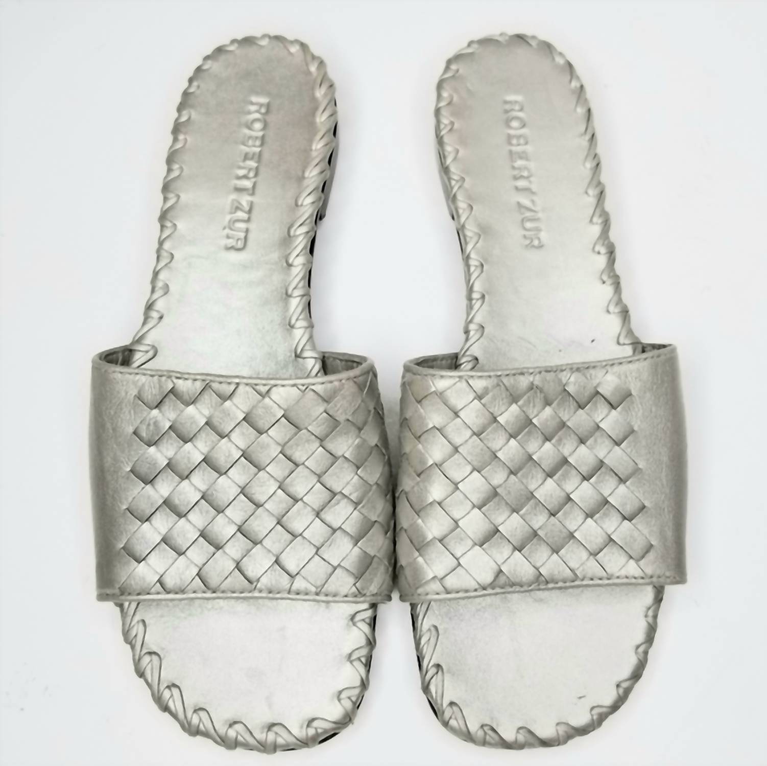 Robert Zur Women's Vue Sandal in silver - women's sandal - detail view