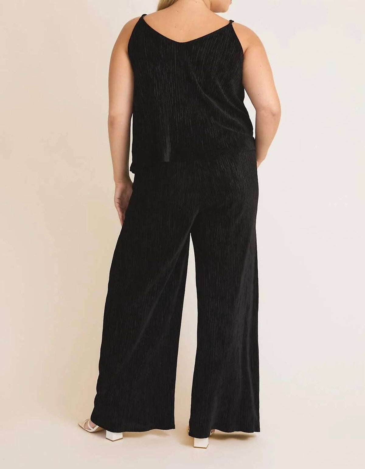 Gilli - Velvet Cowl Neck Pant Set