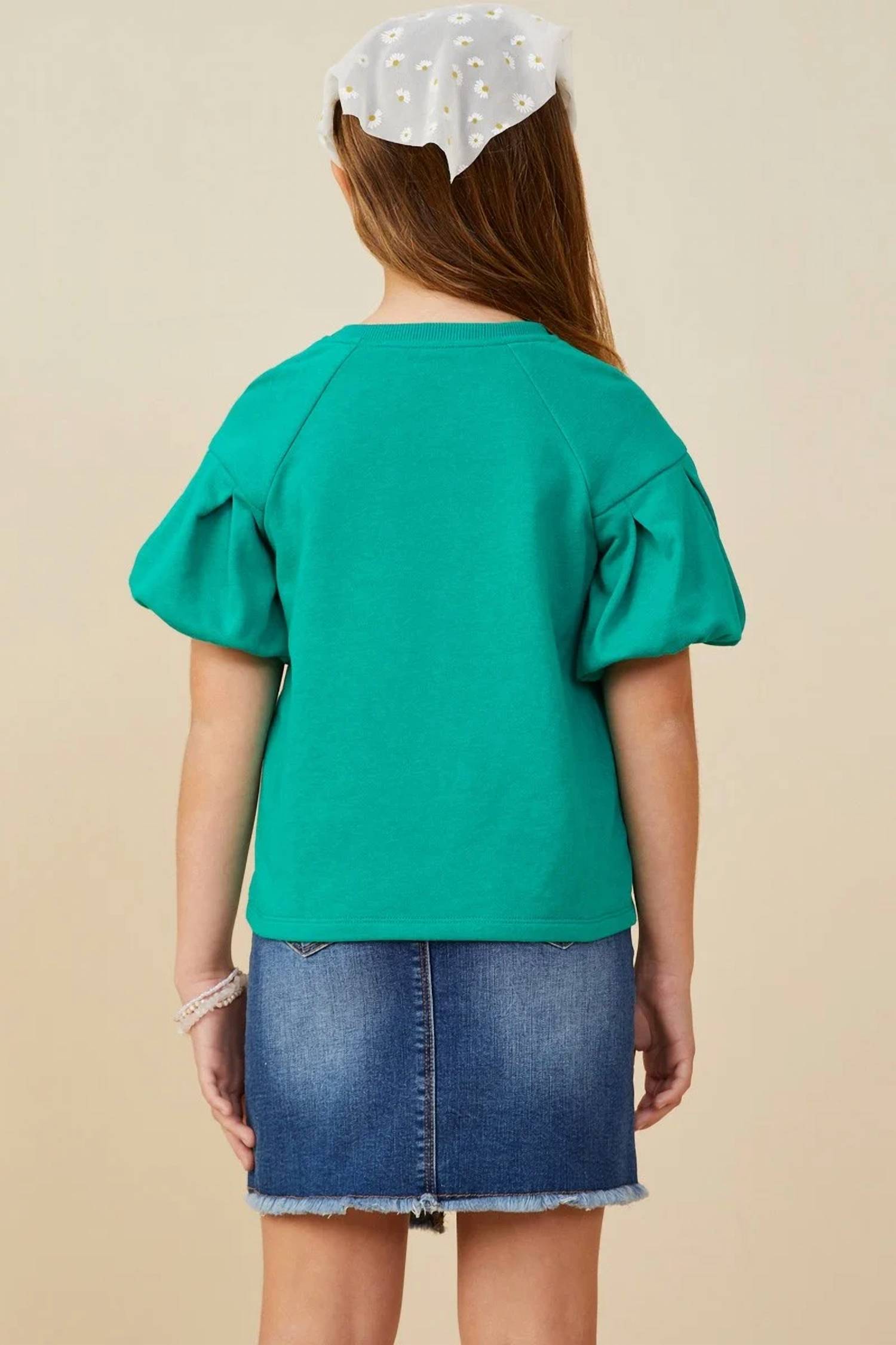 Hayden La - Girls Puff Sleeve Top