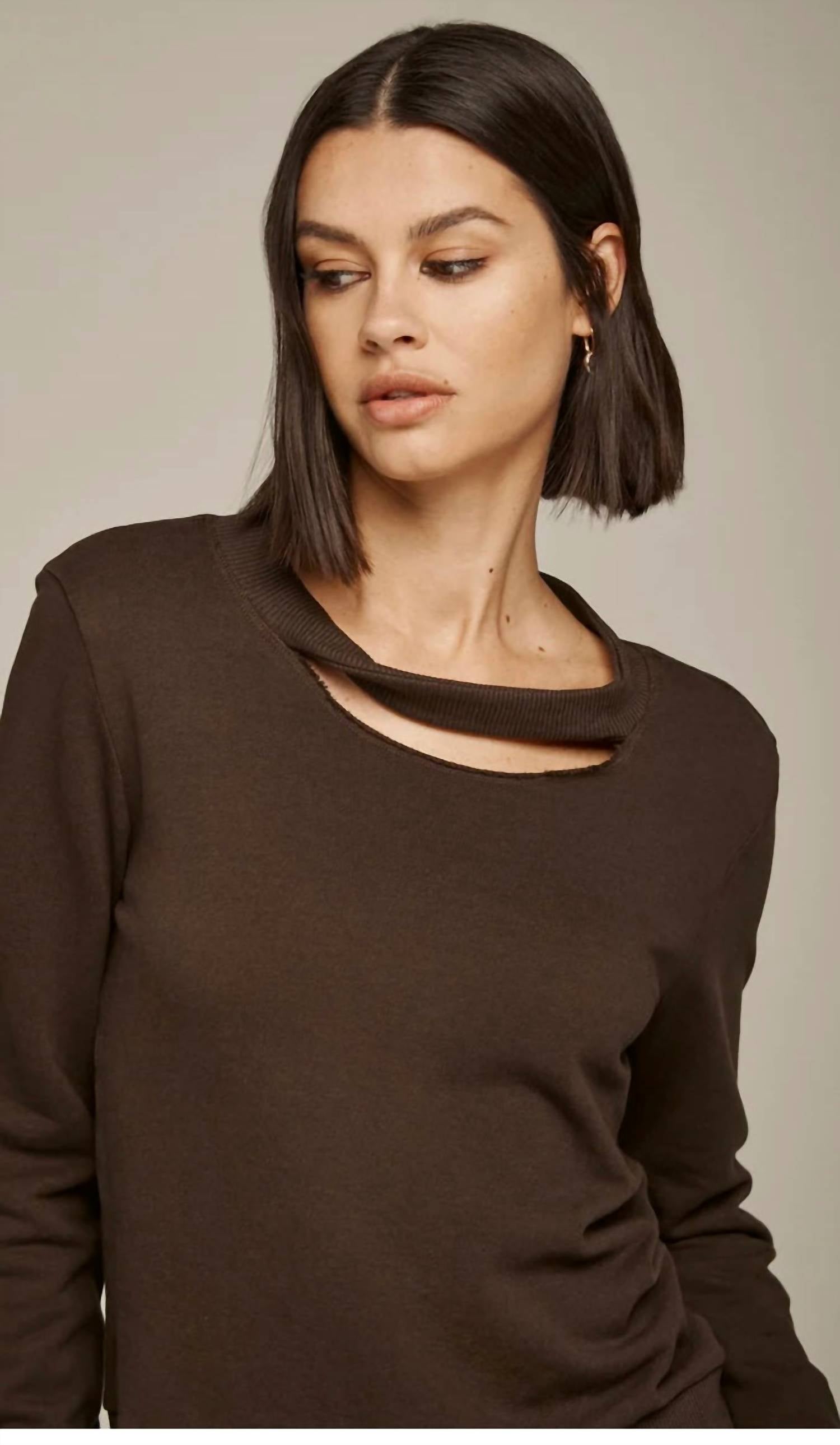 Twist Neck Pullover