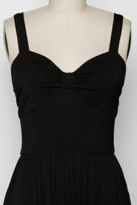 FINAL TOUCH Women's Linley Modal Maxi Dress in black - women's dress - detail view
