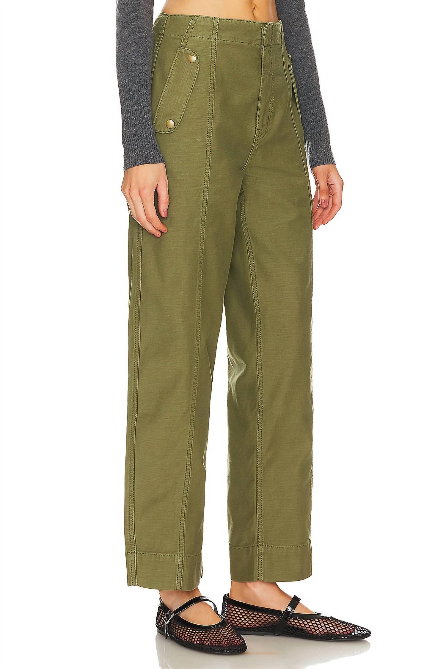 Frame - Utility Barrel Washed Pants