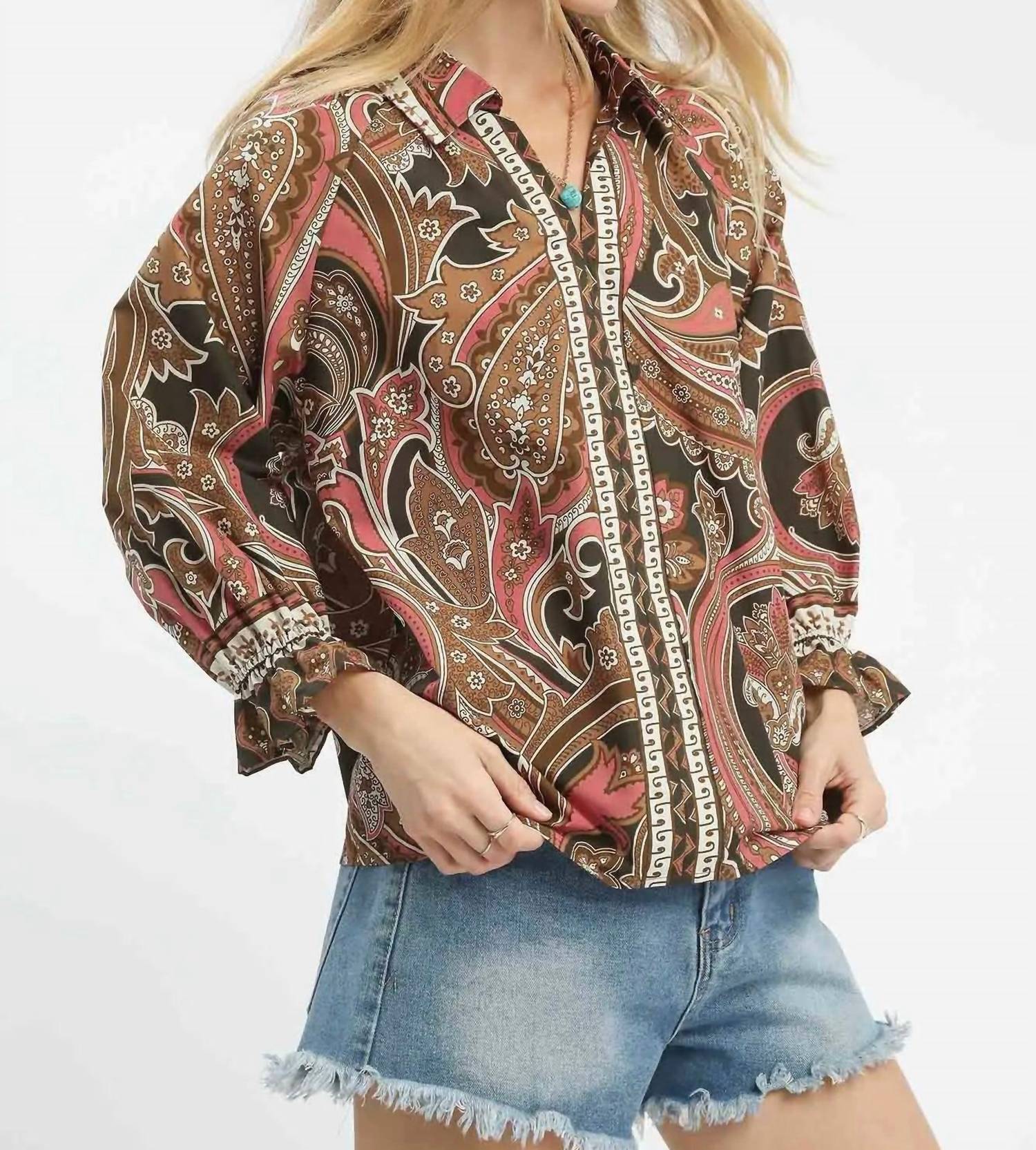 Umgee - Paisley Perfection Blouse
