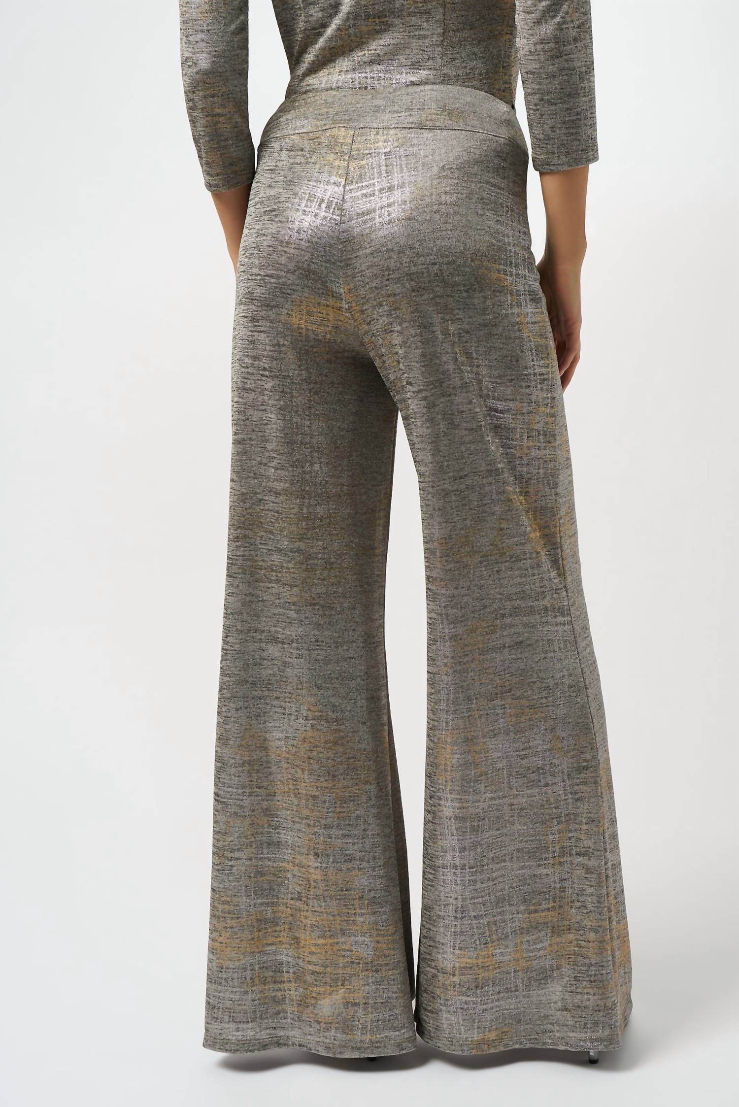 Joseph Ribkoff Jambe Large Pants in beige multi - women's pants - alternate view