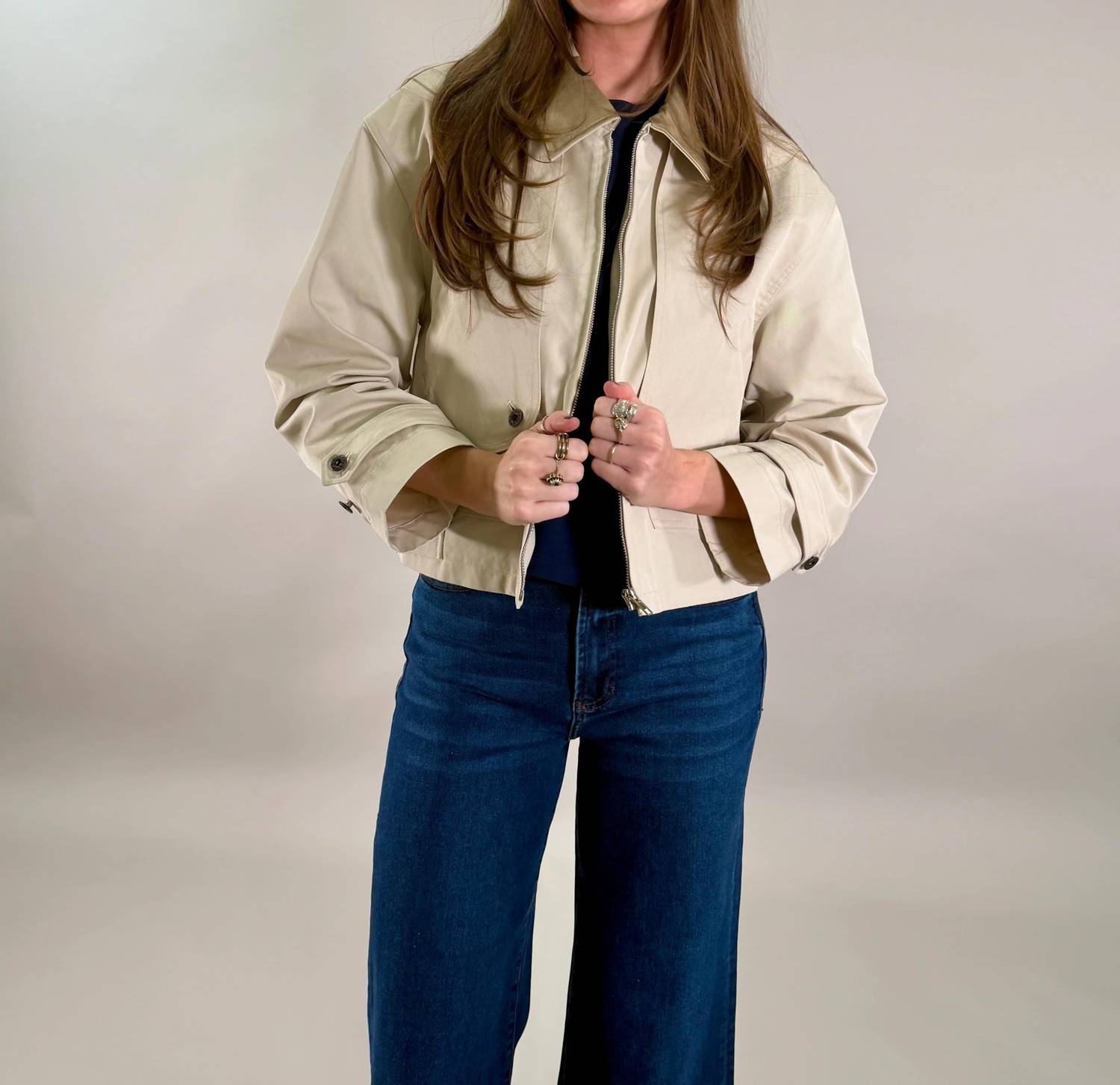 Elan - Lightweight Cropped Utility Jacket