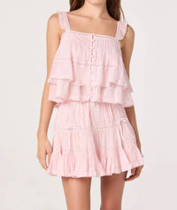 Astr - Tiered Ruffle Mini Skirt