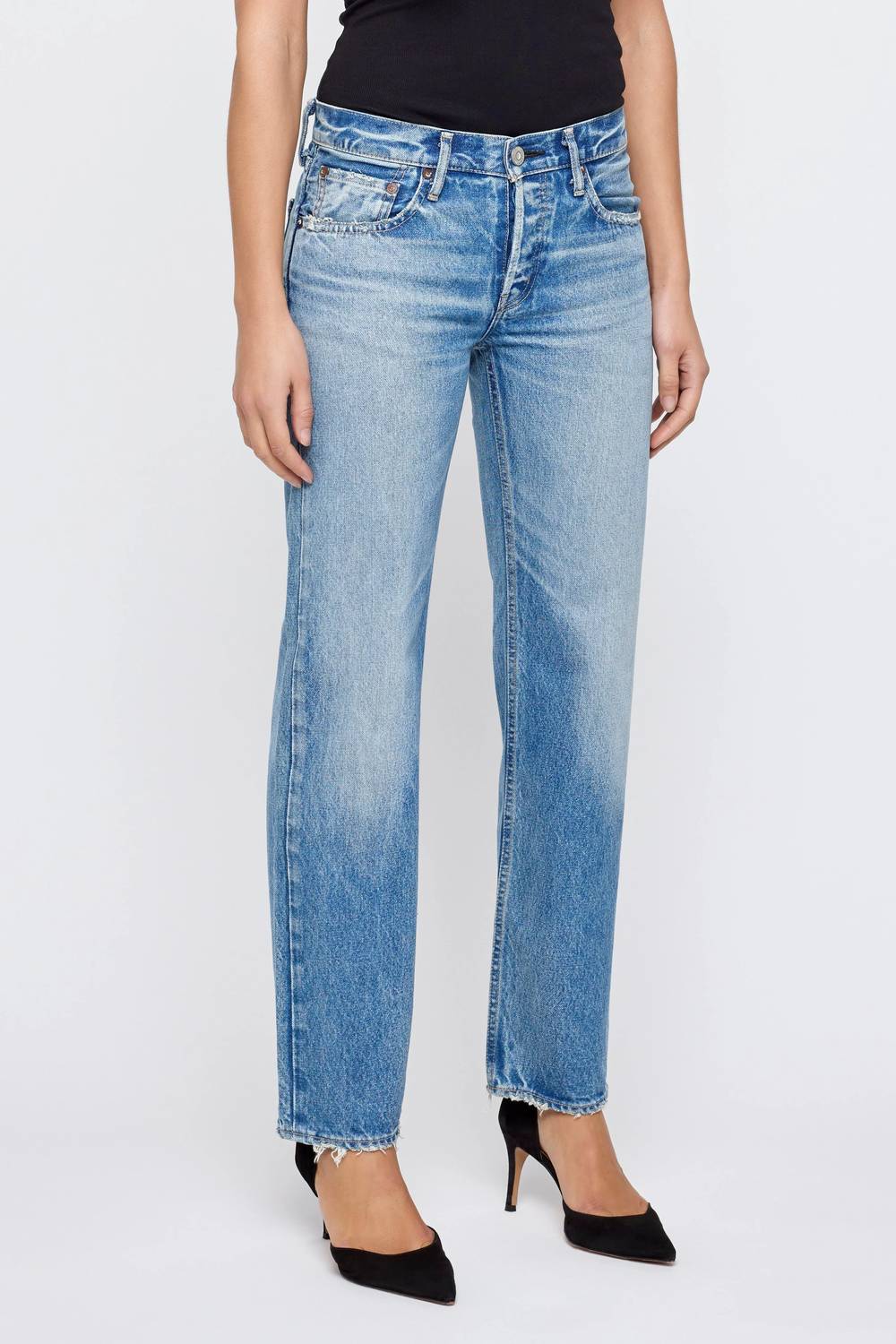 Moussy - Cheval Straight Low Rise Jean