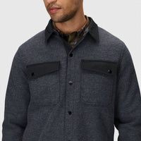 OUTDOOR RESEARCH Ranger Shirt Jacket in atlantic heather - men's shirt - detail view