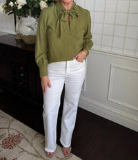 Velvet Heart Anastasia Top in antique moss - women's blouse - alternate view