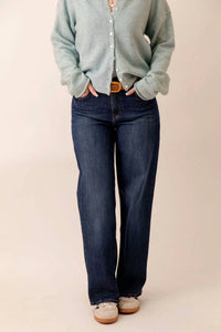 Just Black Denim - Mid Rise Loose Straight Leg Jeans
