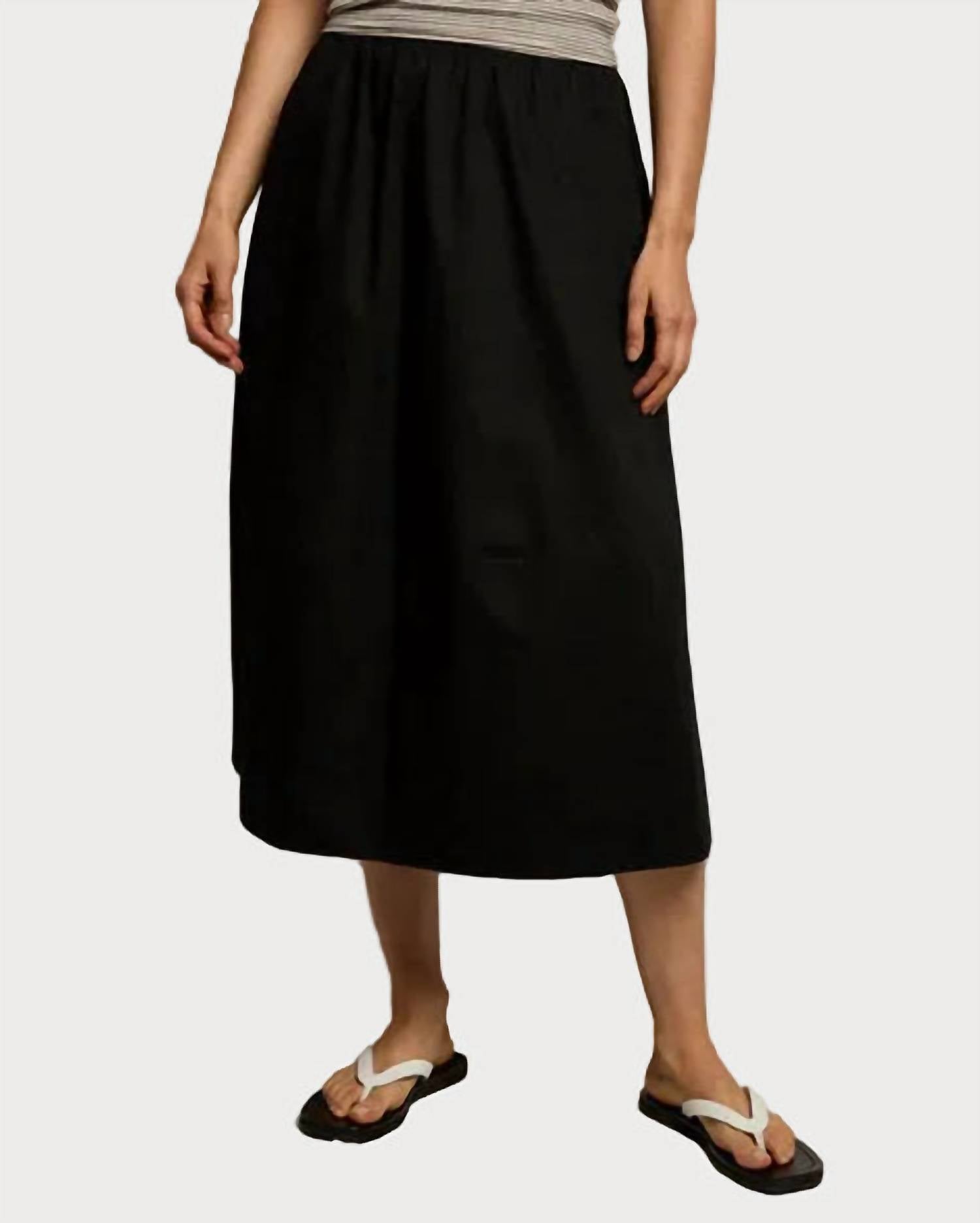 Perfectwhitetee - Minka Poplin Midi Skirt