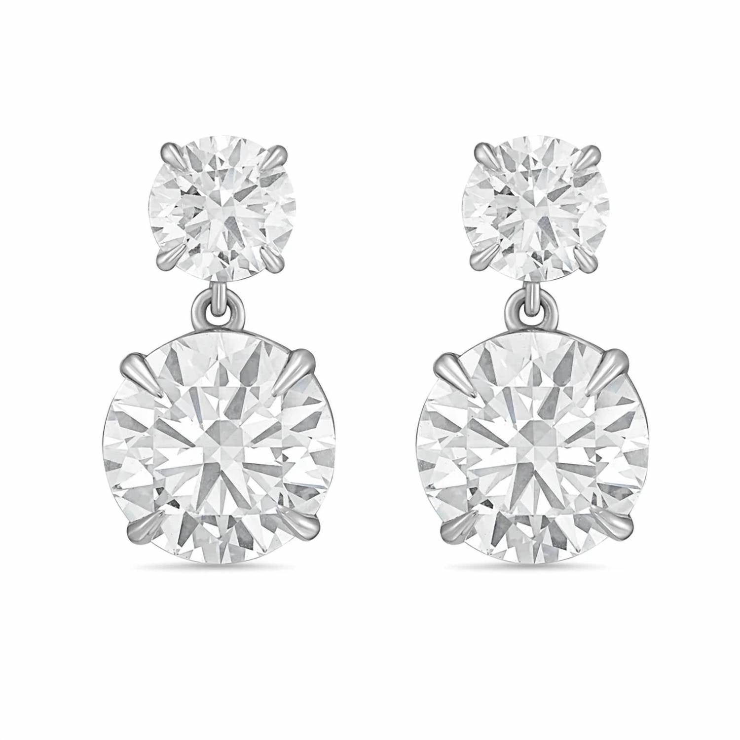 Diana M Jewels - Women's Round Lab-Grown Diamond Stud Earrings (8.00 Ct TCW) - Elegant Plus