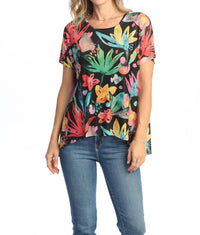 Jess & Jane - Vivid Soft Mesh Top