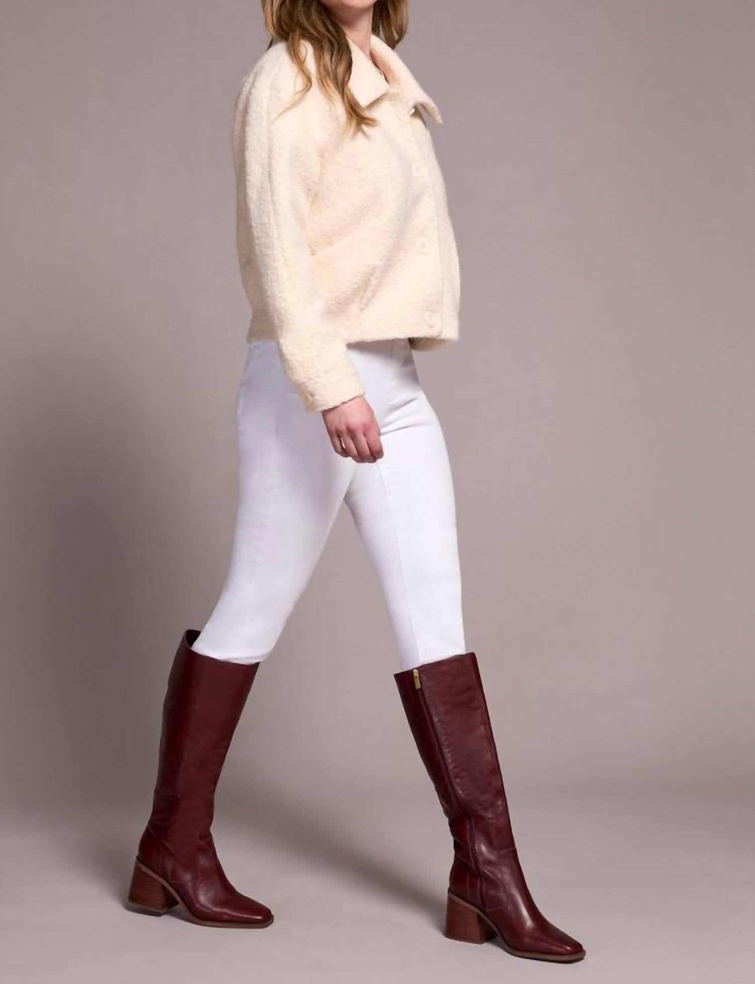 Tribal - Soft Boucle Button-front Jacket