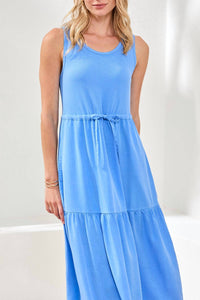 Tribal - Mix Media Sleeveless Maxi Dress