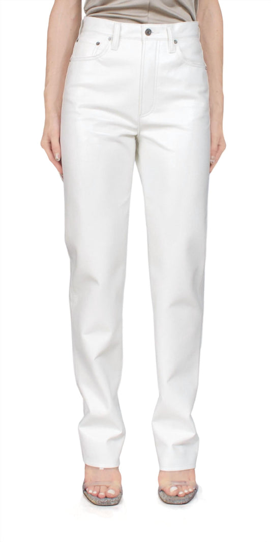 Agolde - Women's Recycled Leather 90s Pinch Waist Lace