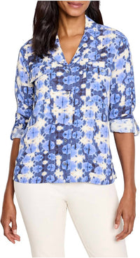 Nic + Zoe - Shibori Core Cotton Shirt