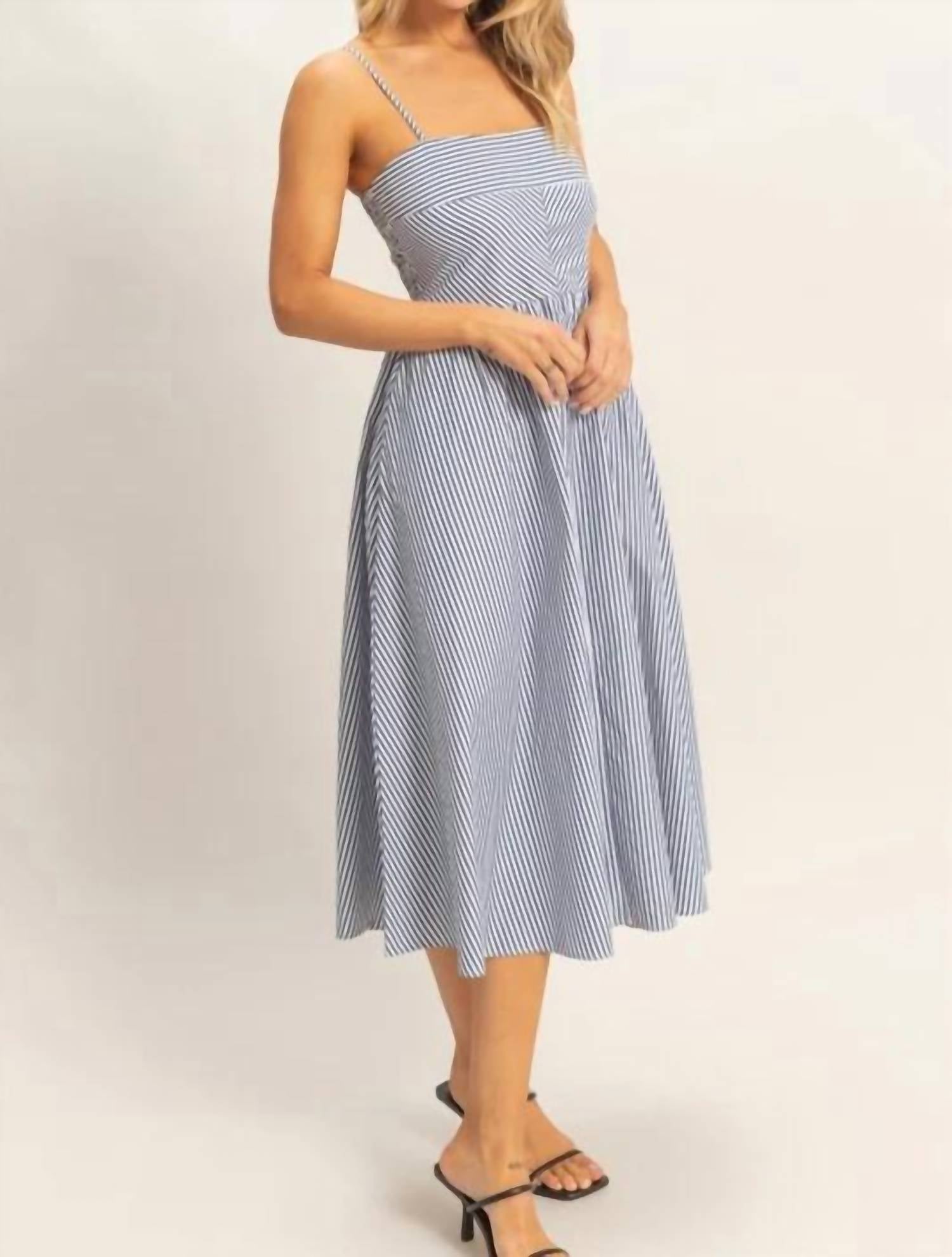 Hyfve - Striped Spaghetti Strap Dress
