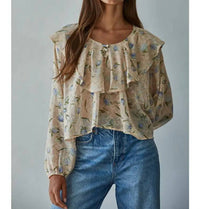 By Together - Foster Floral Print Layered Blouse
