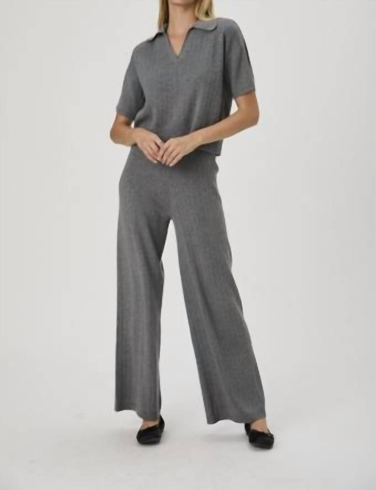 French Connection - Javier Knit Wide Leg Pant