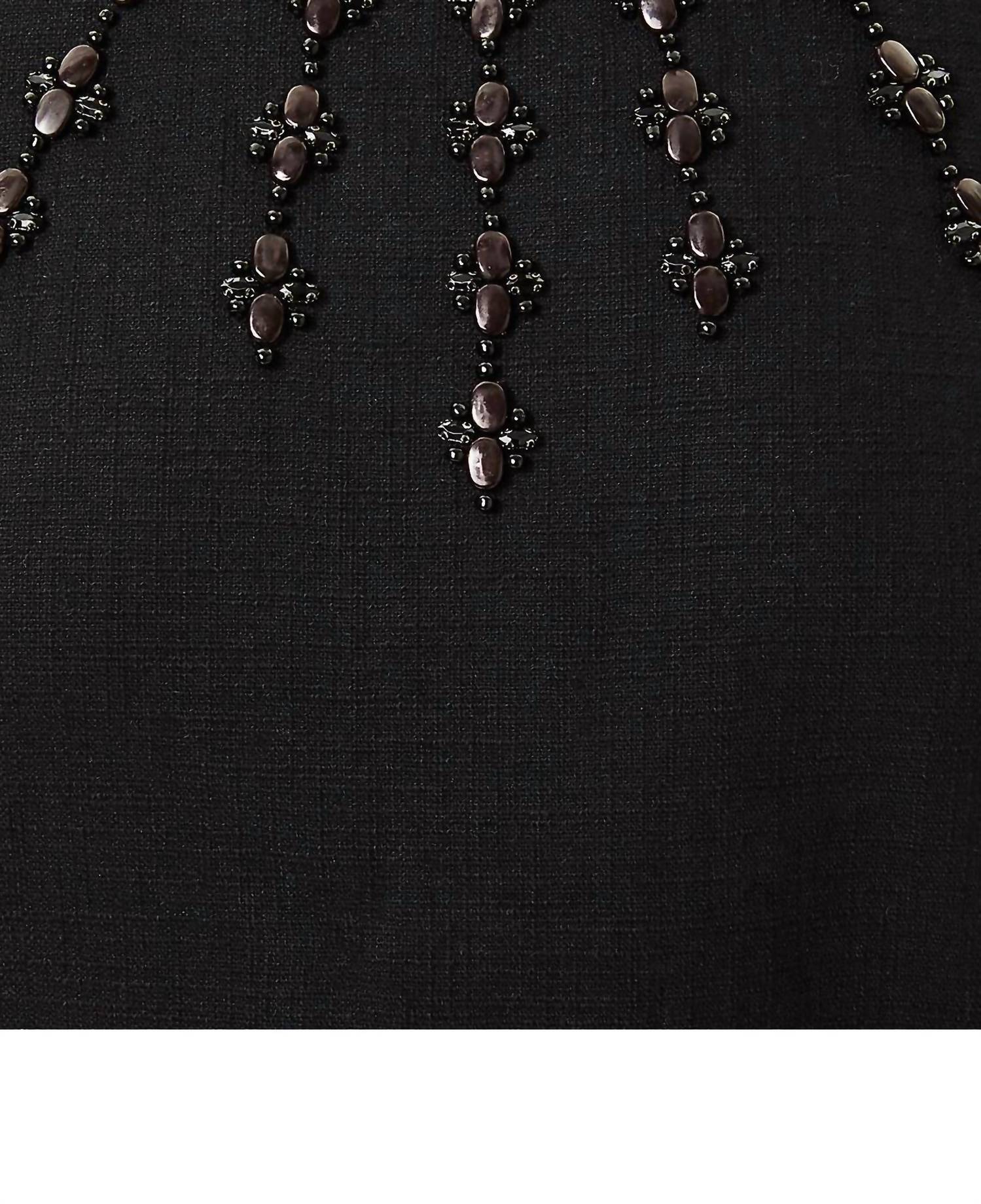 Lilly Pulitzer Edita Embellished Stretch Shift Dress in noir 1 - women's dress - view 4