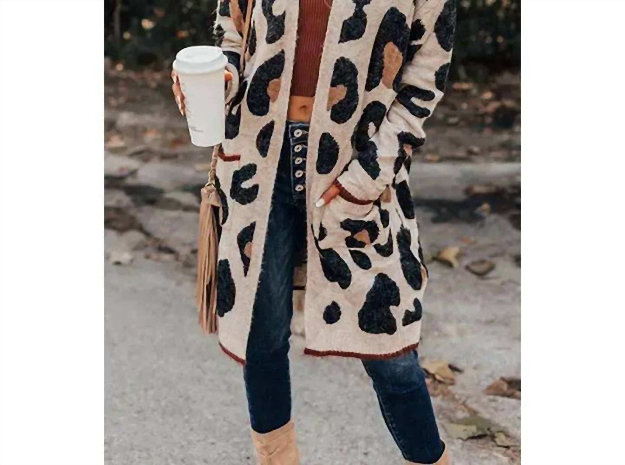 Pretty Bash - Open Front Long Cardigan