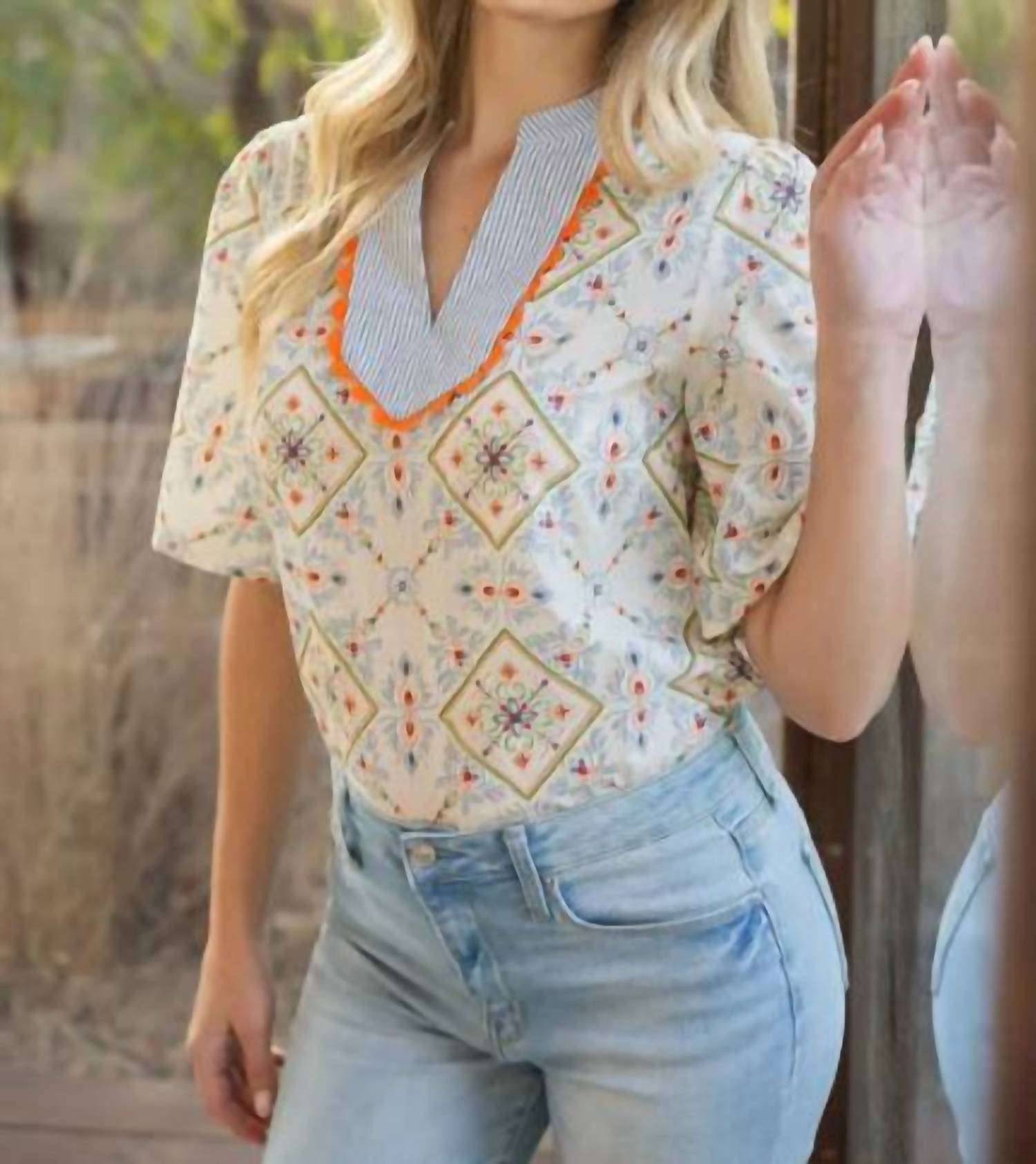 Voy - Wave Print Top