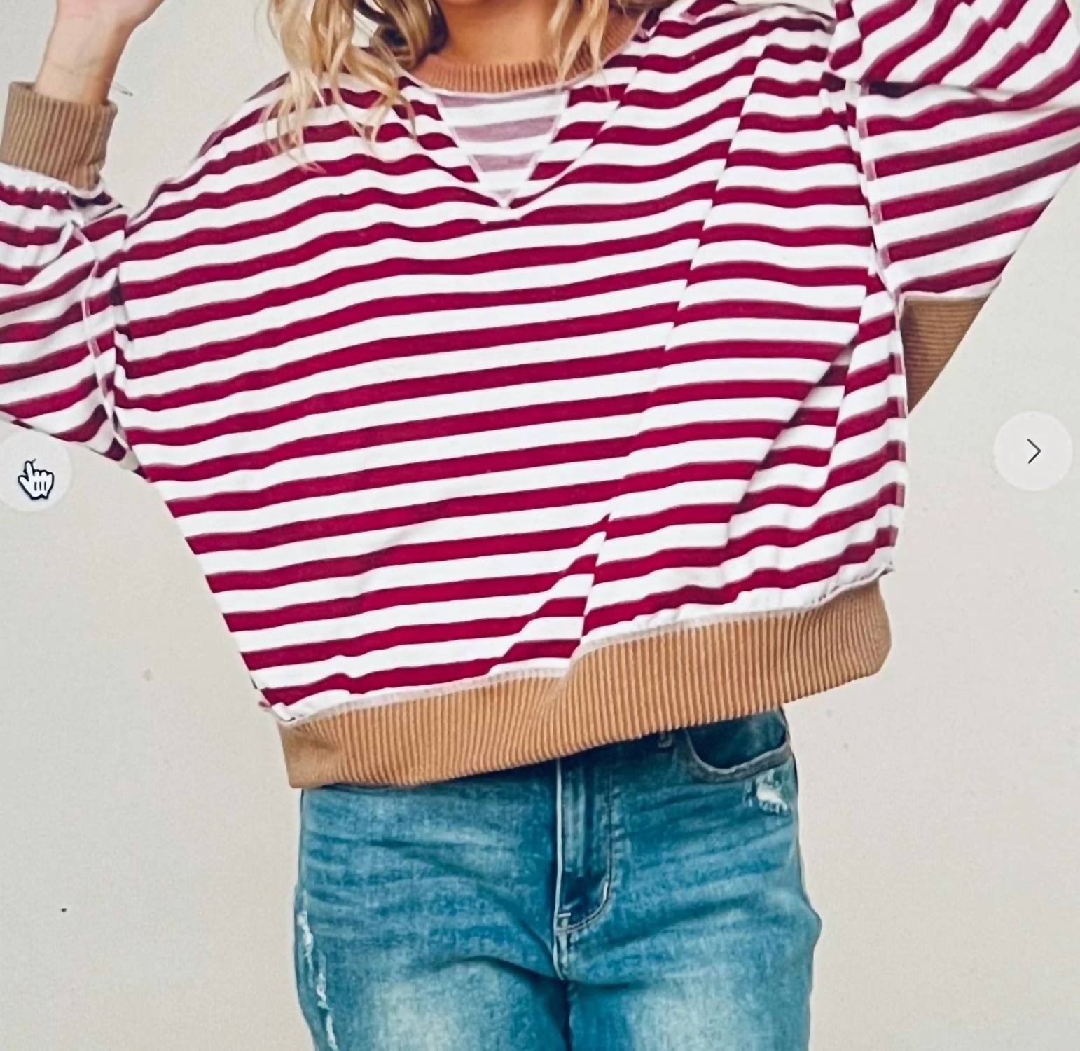 Haptics - Oversized Long Sleeve Crew Sweater