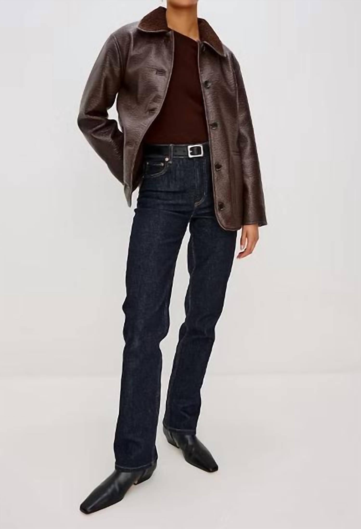 Rails Luis Jacket in walnut - women's jacket - detail view