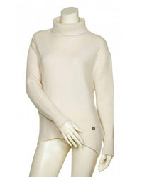 Beate Heymann Women's Turtleneck Pullover Sweater in cream - women's sweater