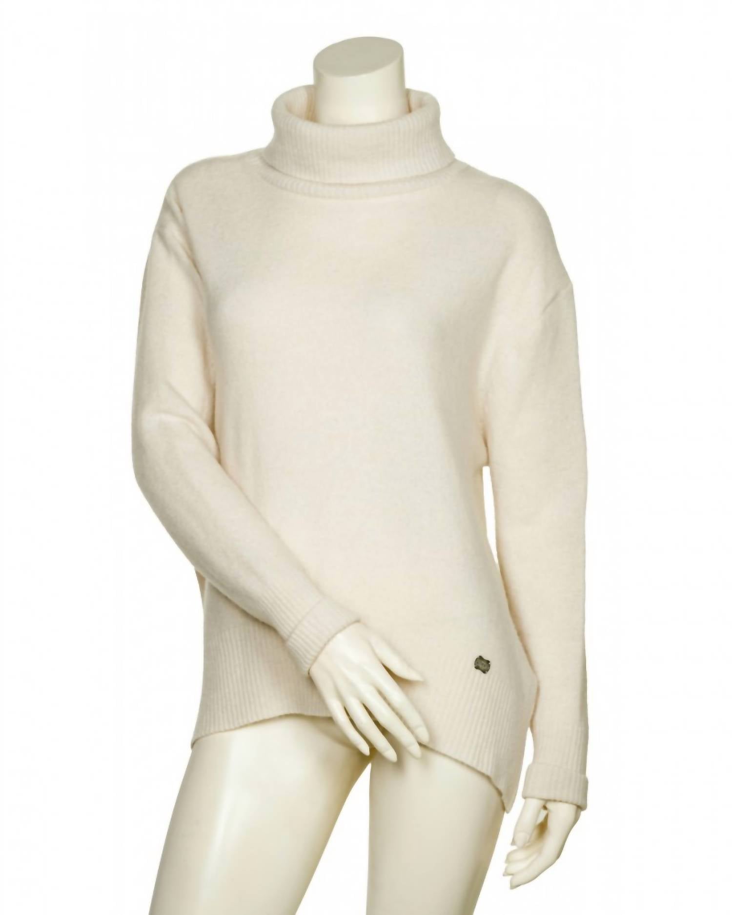 Beate Heymann Women's Turtleneck Pullover Sweater in cream - women's sweater