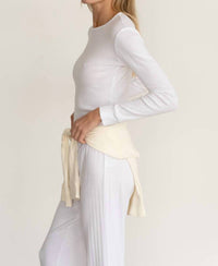 Donni. - Pointelle Long Sleeve Top