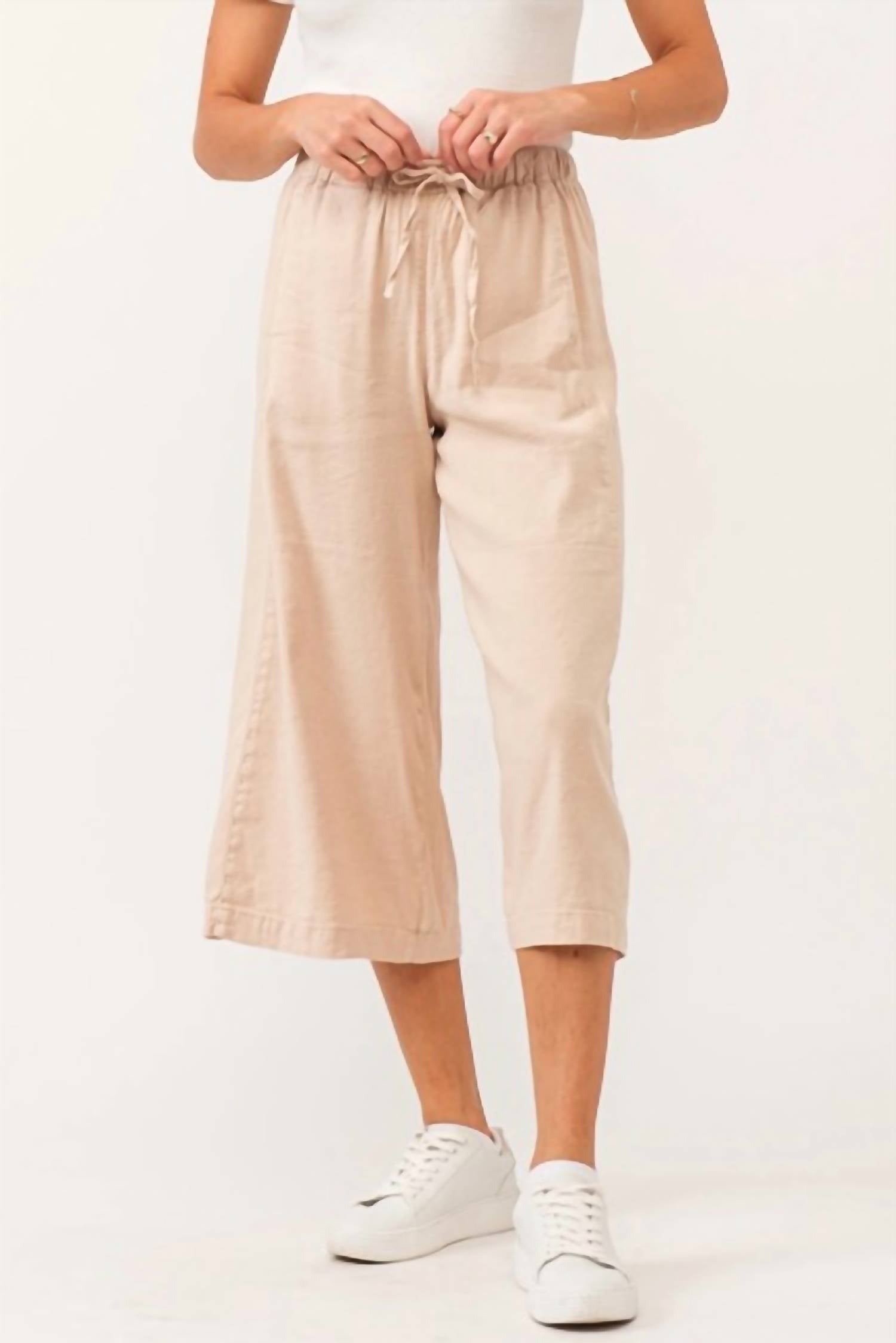 Dear John Denim - Elina Super High Rise Cropped Wide Leg Pants