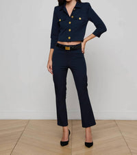L'Agence Ketra Bootcut Trousers in midnight - women's pants