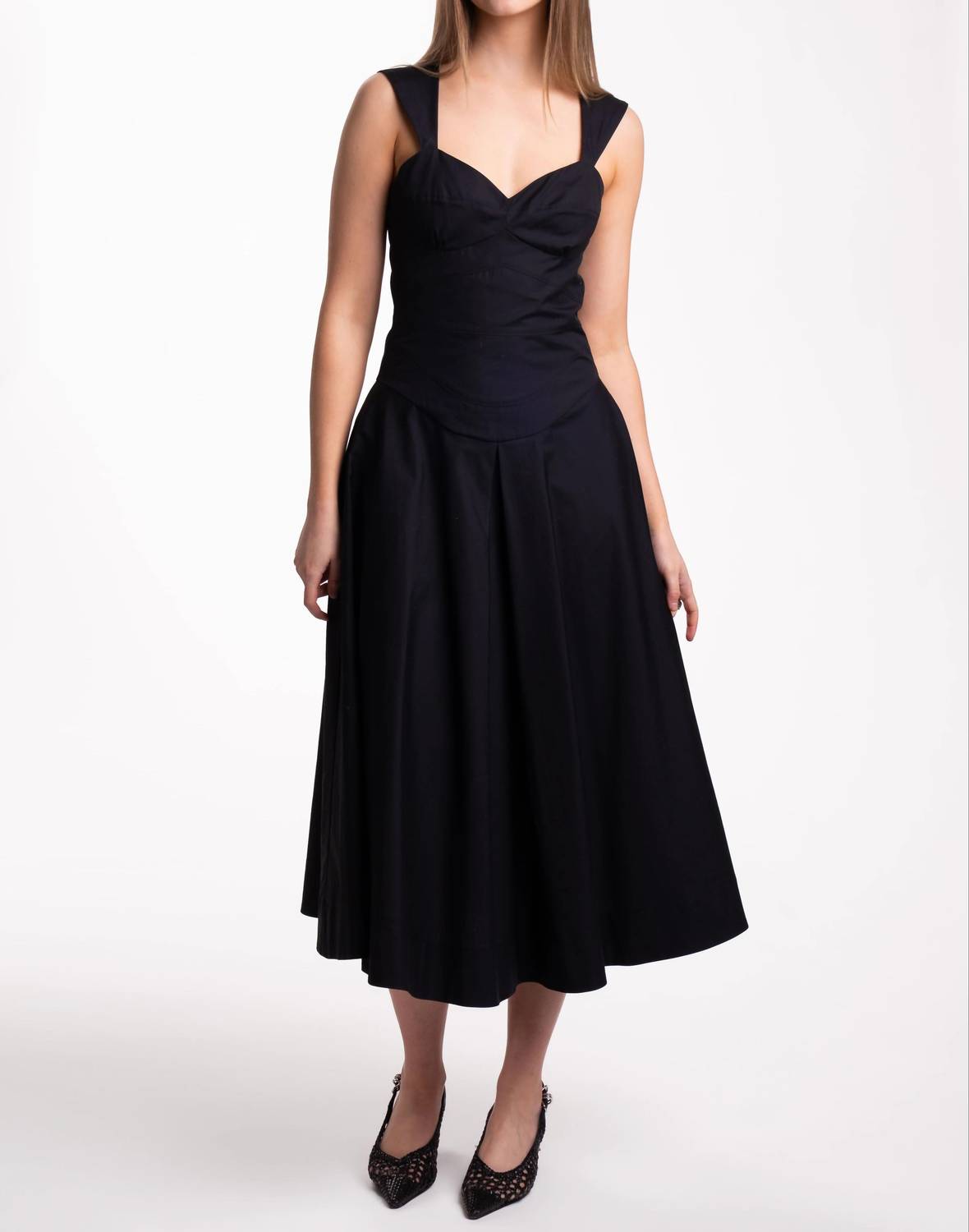 Beatrice .B - Wide Strap Timeless Midi Dress