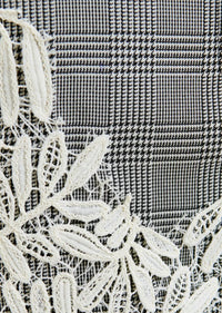ESSENTIEL ANTWERP Interior Crochet Miniskirt in black multi - women's skirt - view 5