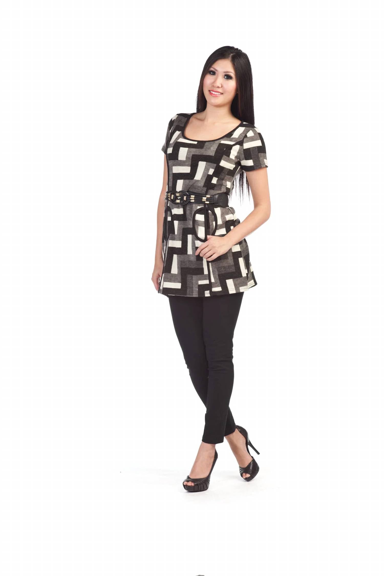 Papillon - Geometric Print Dress