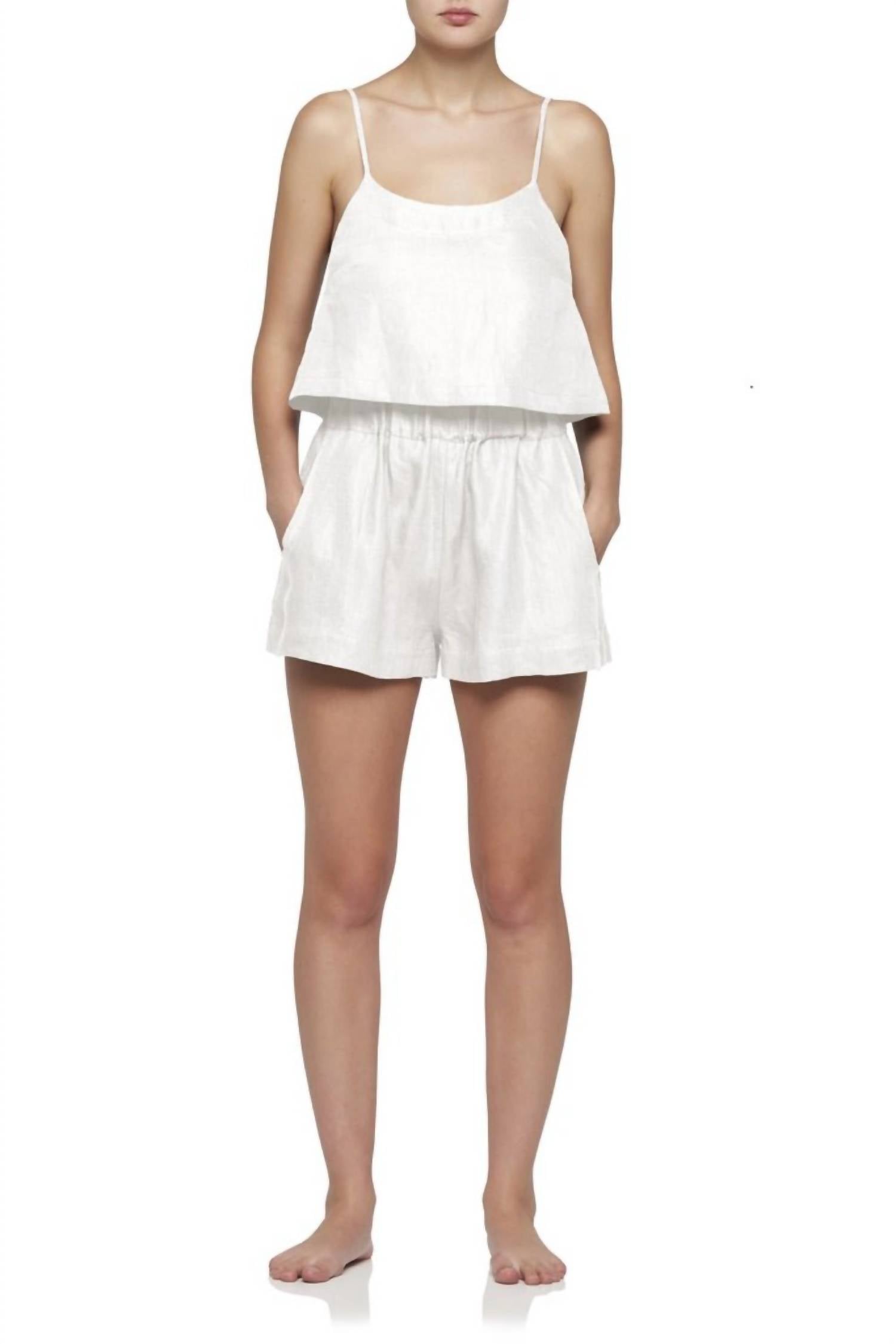 BONDI BORN Women's Universal Short in white - women's shorts