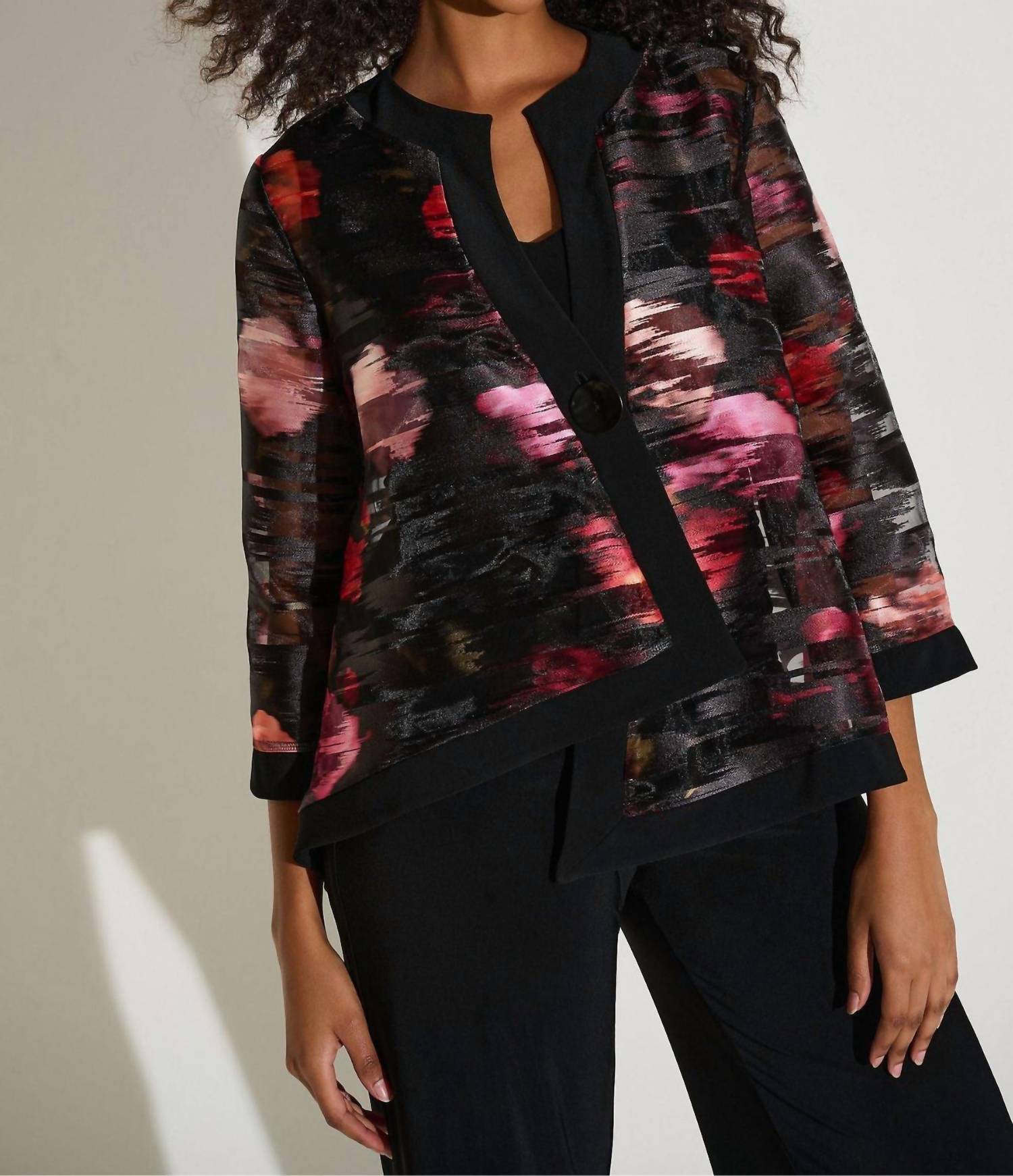 Joseph Ribkoff - Floral Organza Swing Jacket